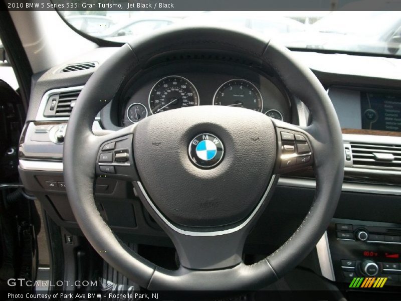 Jet Black / Black 2010 BMW 5 Series 535i Gran Turismo