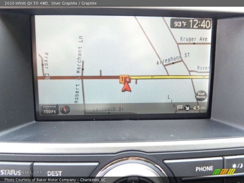 Silver Graphite / Graphite 2010 Infiniti QX 56 4WD