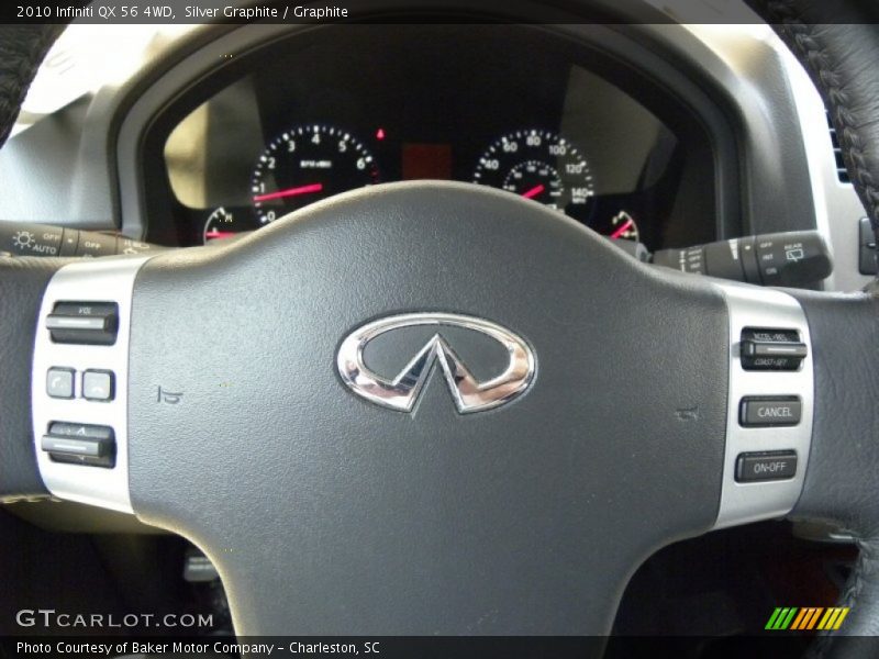 Silver Graphite / Graphite 2010 Infiniti QX 56 4WD