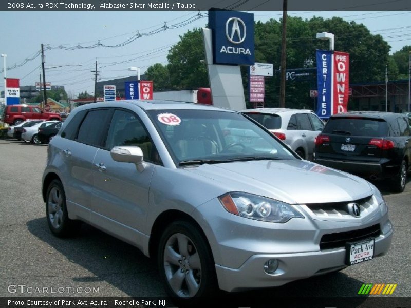 Alabaster Silver Metallic / Taupe 2008 Acura RDX Technology