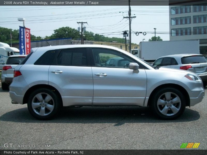 Alabaster Silver Metallic / Taupe 2008 Acura RDX Technology