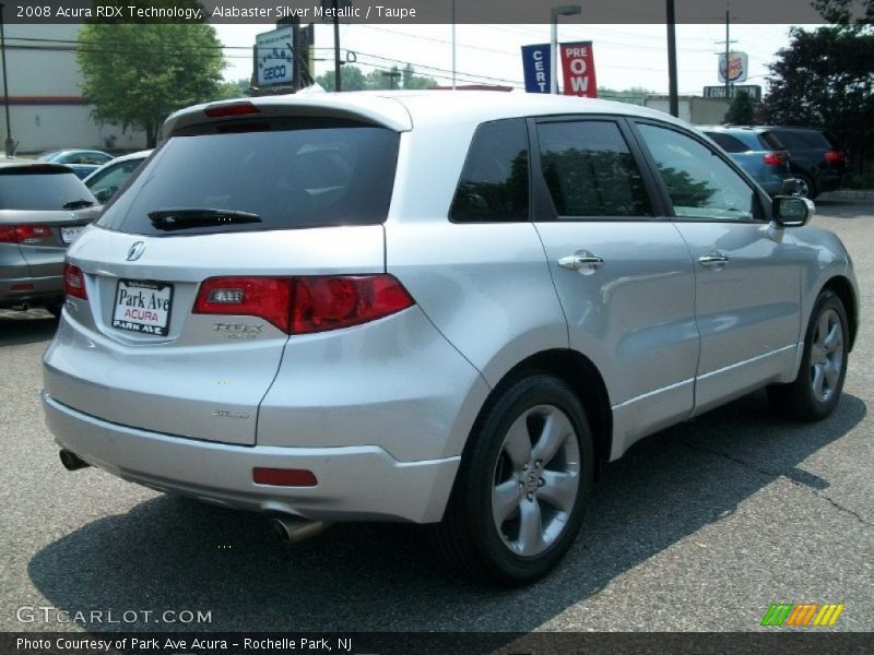 Alabaster Silver Metallic / Taupe 2008 Acura RDX Technology