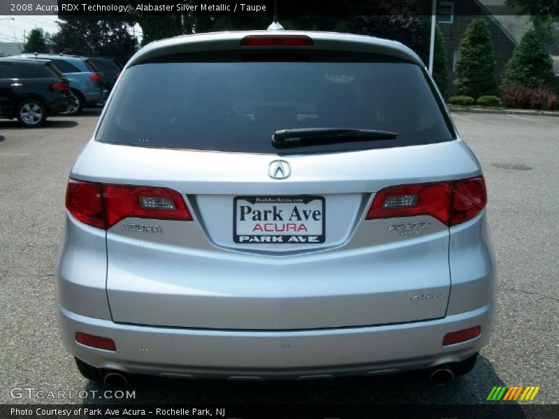 Alabaster Silver Metallic / Taupe 2008 Acura RDX Technology