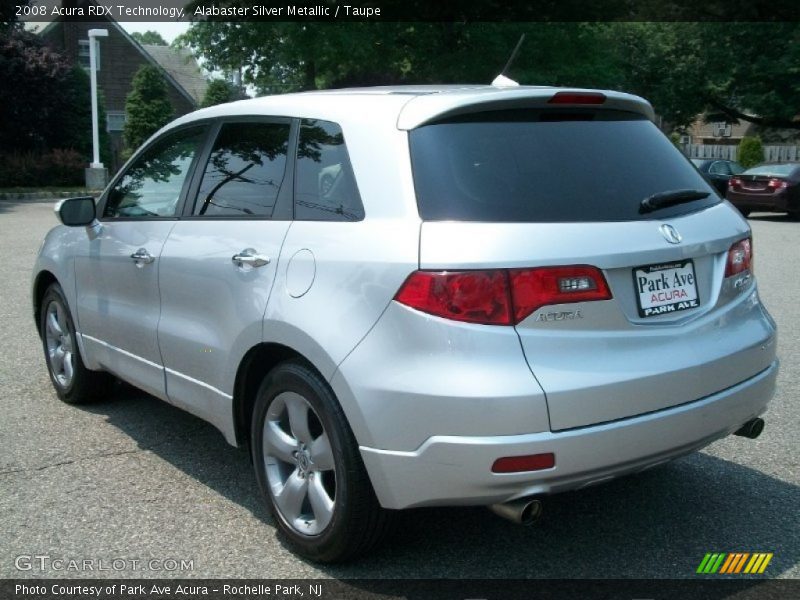 Alabaster Silver Metallic / Taupe 2008 Acura RDX Technology