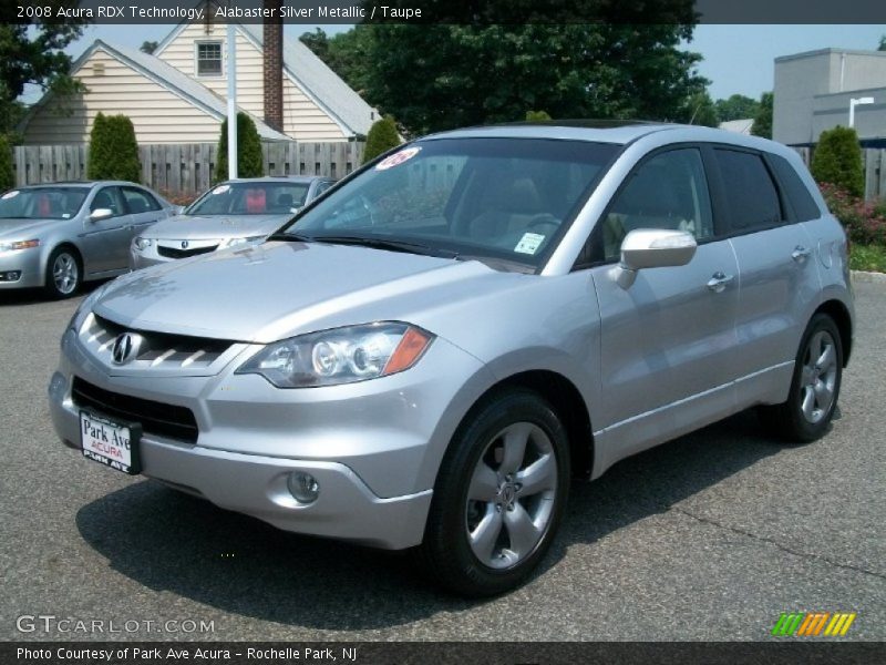 Alabaster Silver Metallic / Taupe 2008 Acura RDX Technology