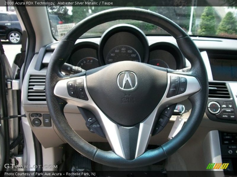 Alabaster Silver Metallic / Taupe 2008 Acura RDX Technology