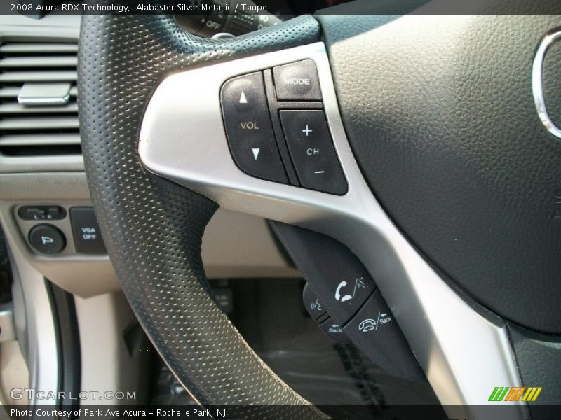 Alabaster Silver Metallic / Taupe 2008 Acura RDX Technology