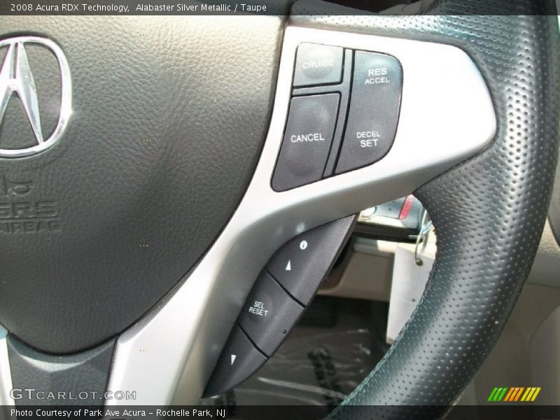 Alabaster Silver Metallic / Taupe 2008 Acura RDX Technology