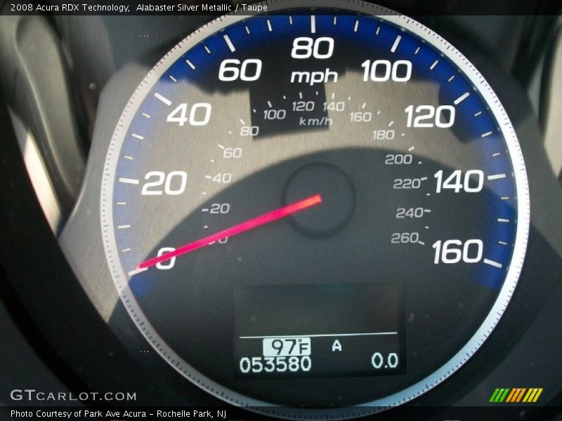 Alabaster Silver Metallic / Taupe 2008 Acura RDX Technology