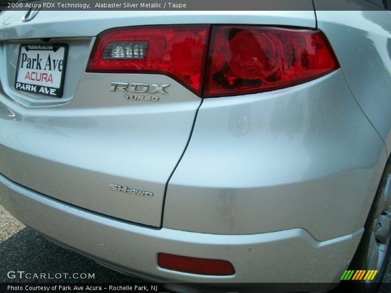 Alabaster Silver Metallic / Taupe 2008 Acura RDX Technology