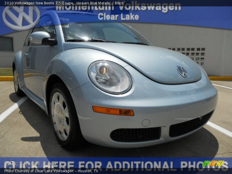 Heaven Blue Metallic / Black 2010 Volkswagen New Beetle 2.5 Coupe