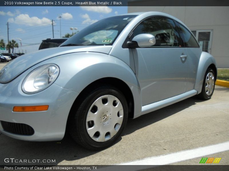Heaven Blue Metallic / Black 2010 Volkswagen New Beetle 2.5 Coupe