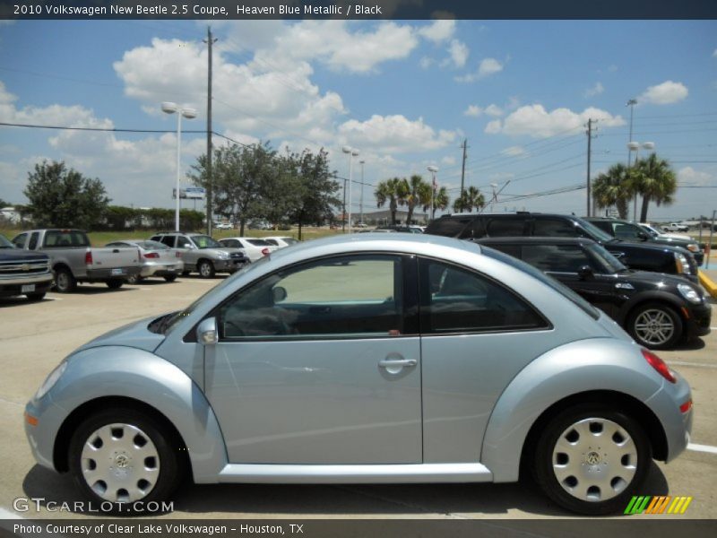 Heaven Blue Metallic / Black 2010 Volkswagen New Beetle 2.5 Coupe