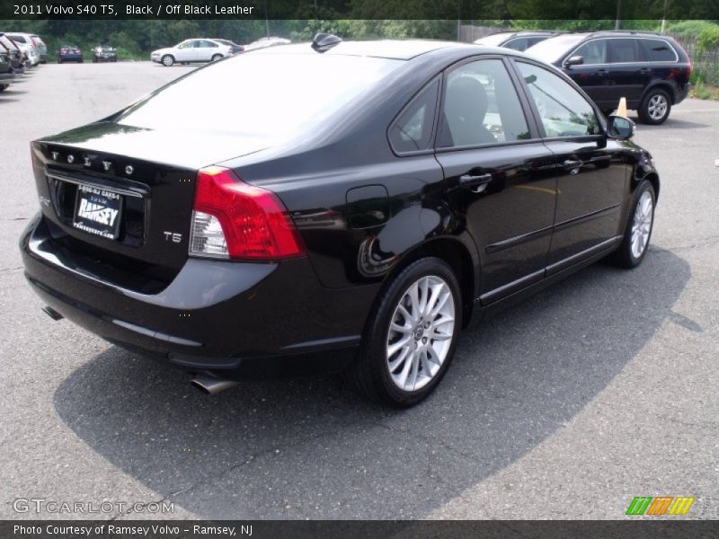 Black / Off Black Leather 2011 Volvo S40 T5