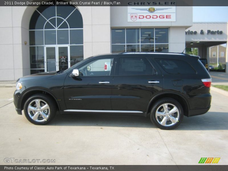 Brilliant Black Crystal Pearl / Black/Tan 2011 Dodge Durango Citadel