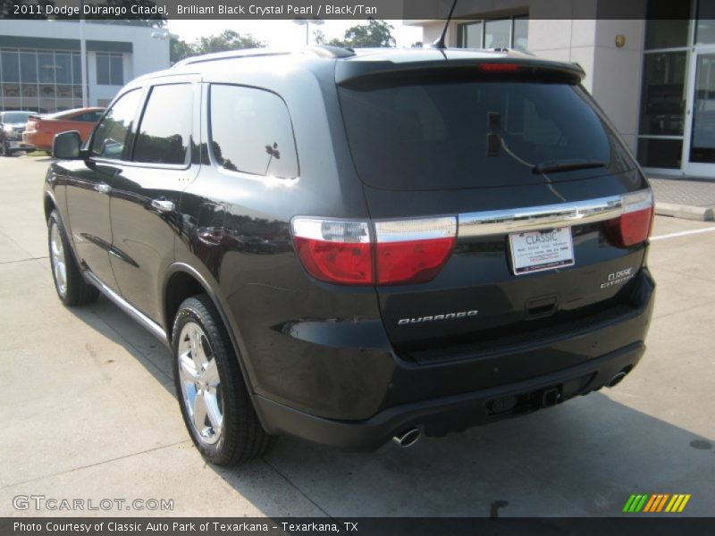 Brilliant Black Crystal Pearl / Black/Tan 2011 Dodge Durango Citadel