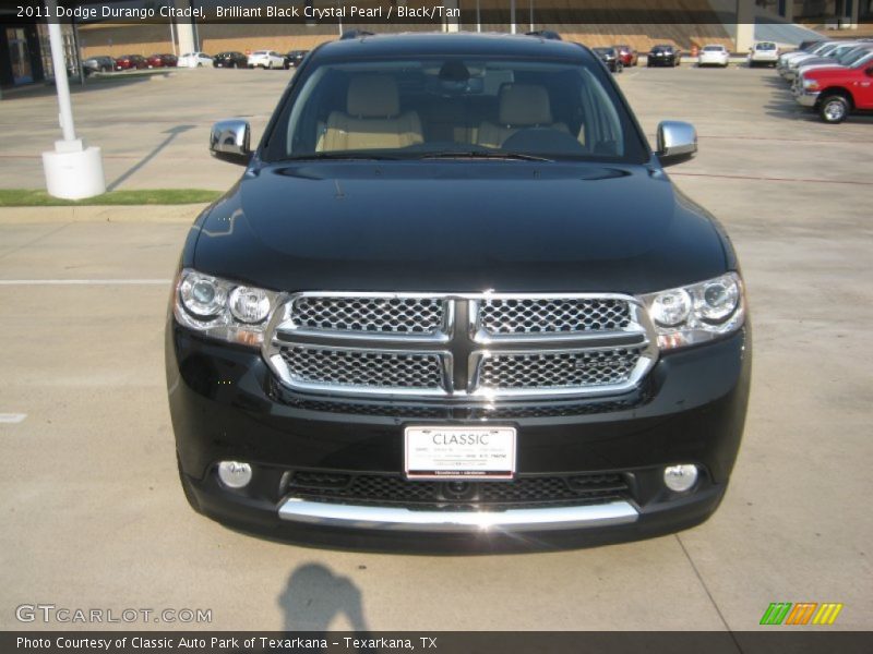 Brilliant Black Crystal Pearl / Black/Tan 2011 Dodge Durango Citadel