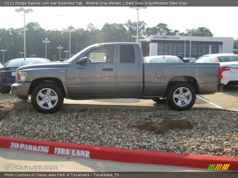 Mineral Gray Metallic / Dark Slate Gray/Medium Slate Gray 2011 Dodge Dakota Lone Star Extended Cab