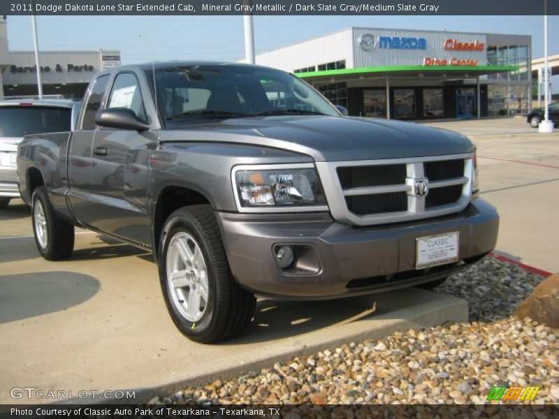 Mineral Gray Metallic / Dark Slate Gray/Medium Slate Gray 2011 Dodge Dakota Lone Star Extended Cab