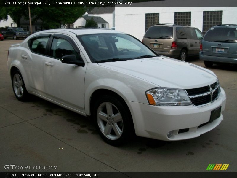 Stone White / Dark Slate Gray/Light Slate Gray 2008 Dodge Avenger SXT