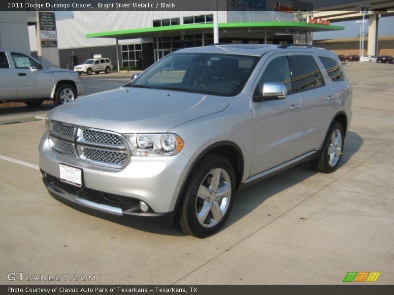 Bright Silver Metallic / Black 2011 Dodge Durango Citadel