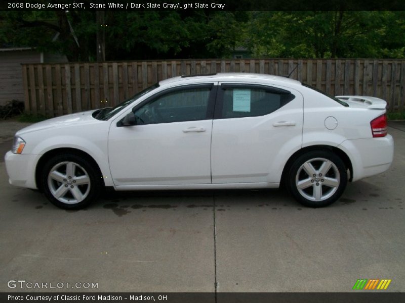 Stone White / Dark Slate Gray/Light Slate Gray 2008 Dodge Avenger SXT