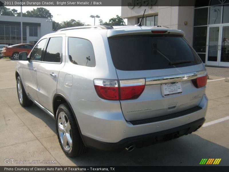 Bright Silver Metallic / Black 2011 Dodge Durango Citadel