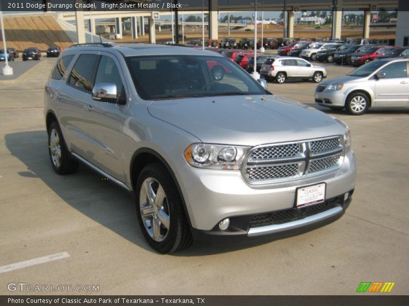 Bright Silver Metallic / Black 2011 Dodge Durango Citadel