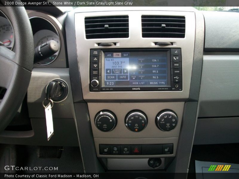 Stone White / Dark Slate Gray/Light Slate Gray 2008 Dodge Avenger SXT