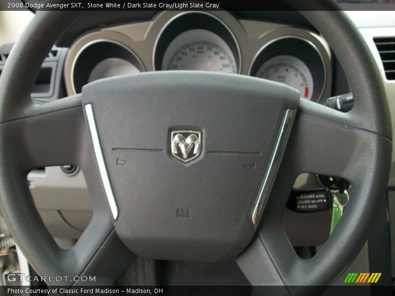 Stone White / Dark Slate Gray/Light Slate Gray 2008 Dodge Avenger SXT