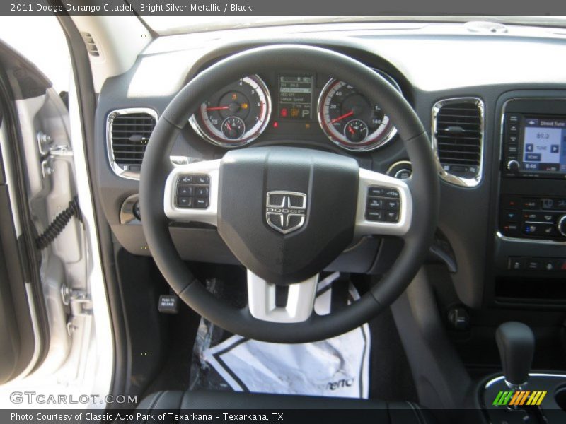 Bright Silver Metallic / Black 2011 Dodge Durango Citadel
