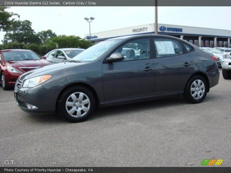 Carbon Gray / Gray 2009 Hyundai Elantra GLS Sedan