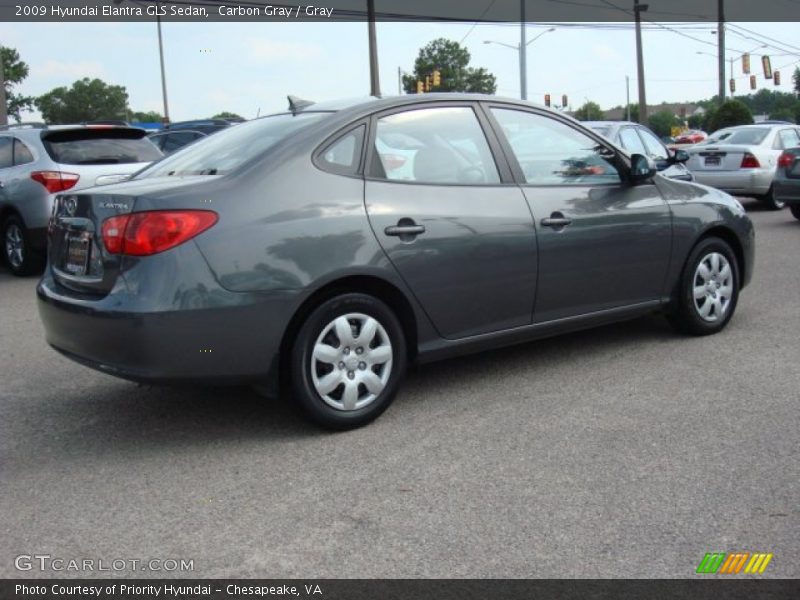 Carbon Gray / Gray 2009 Hyundai Elantra GLS Sedan