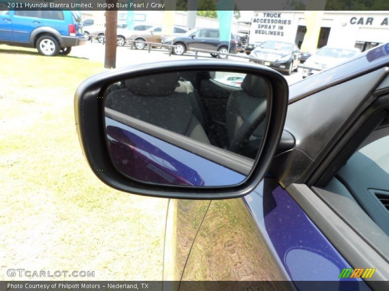 Indigo Blue Pearl / Gray 2011 Hyundai Elantra Limited