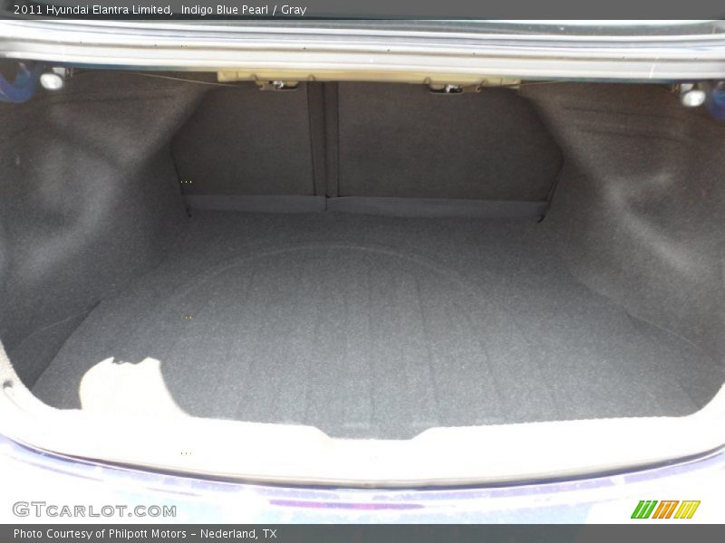 Indigo Blue Pearl / Gray 2011 Hyundai Elantra Limited