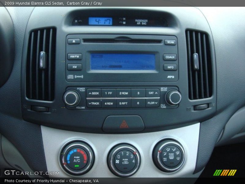 Carbon Gray / Gray 2009 Hyundai Elantra GLS Sedan