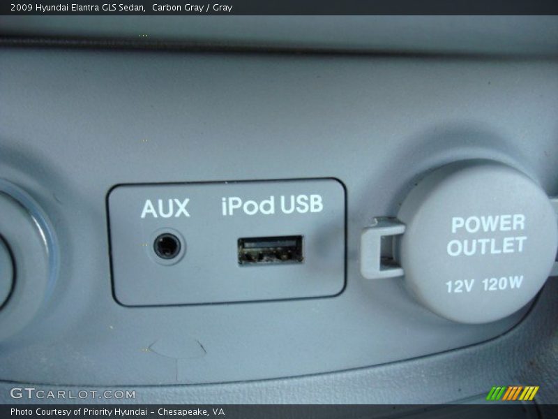 Carbon Gray / Gray 2009 Hyundai Elantra GLS Sedan