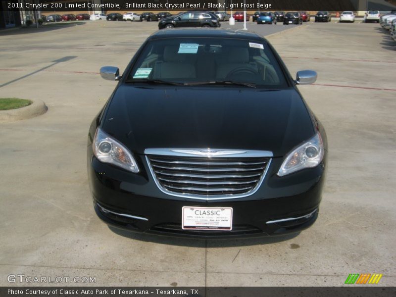 Brilliant Black Crystal Pearl / Black/Light Frost Beige 2011 Chrysler 200 Limited Convertible