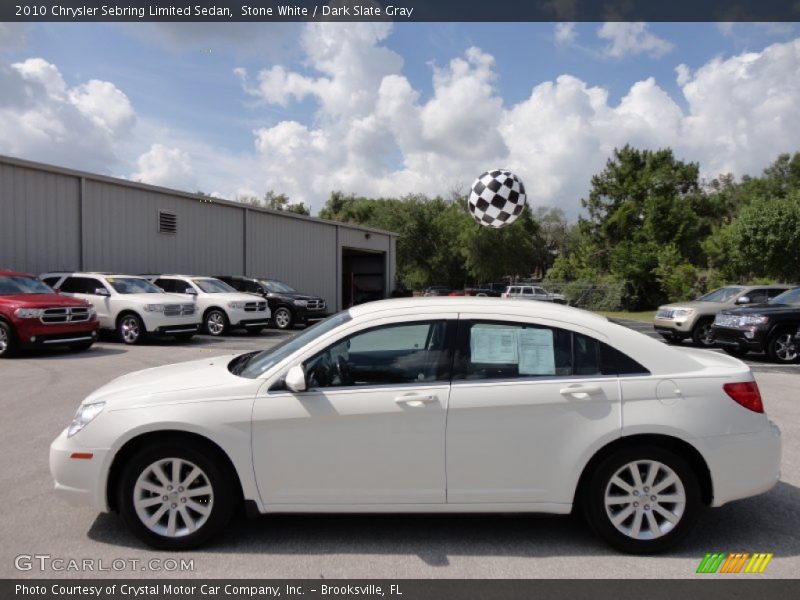Stone White / Dark Slate Gray 2010 Chrysler Sebring Limited Sedan