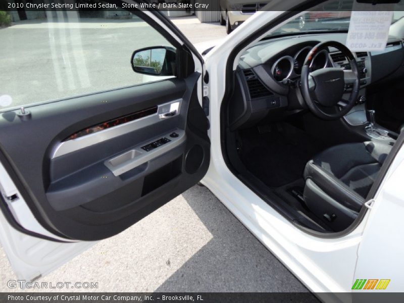 Stone White / Dark Slate Gray 2010 Chrysler Sebring Limited Sedan