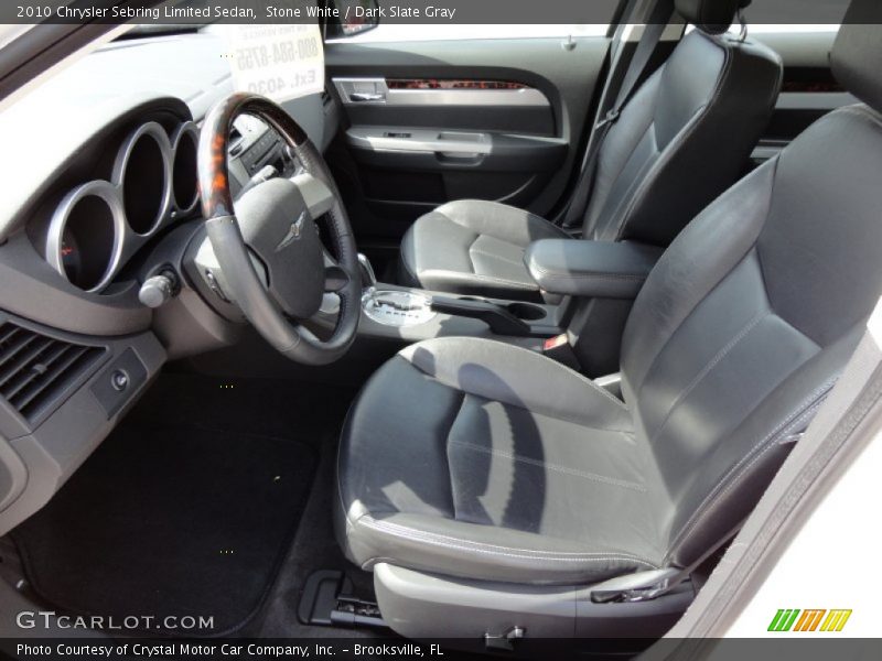 Stone White / Dark Slate Gray 2010 Chrysler Sebring Limited Sedan