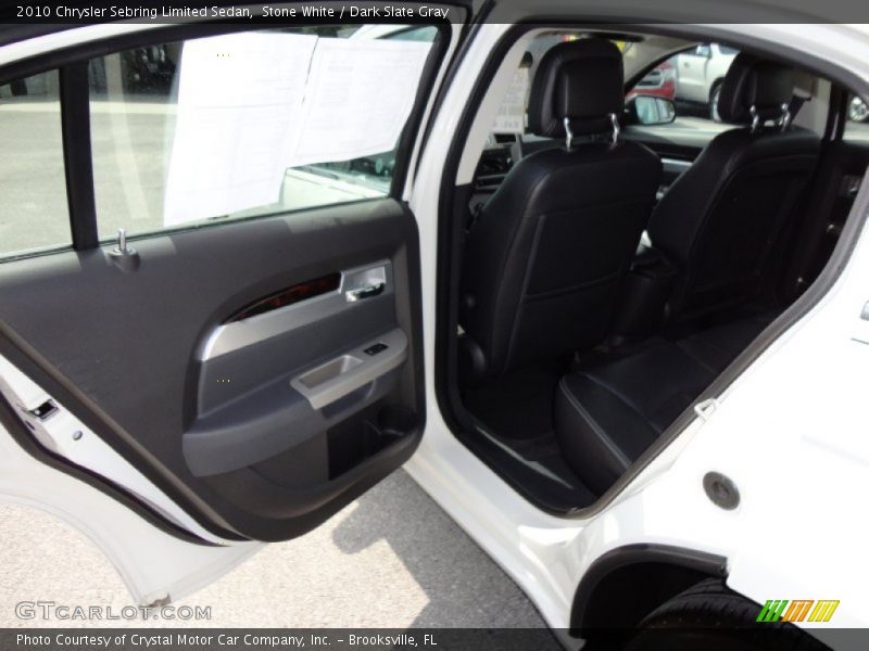 Stone White / Dark Slate Gray 2010 Chrysler Sebring Limited Sedan