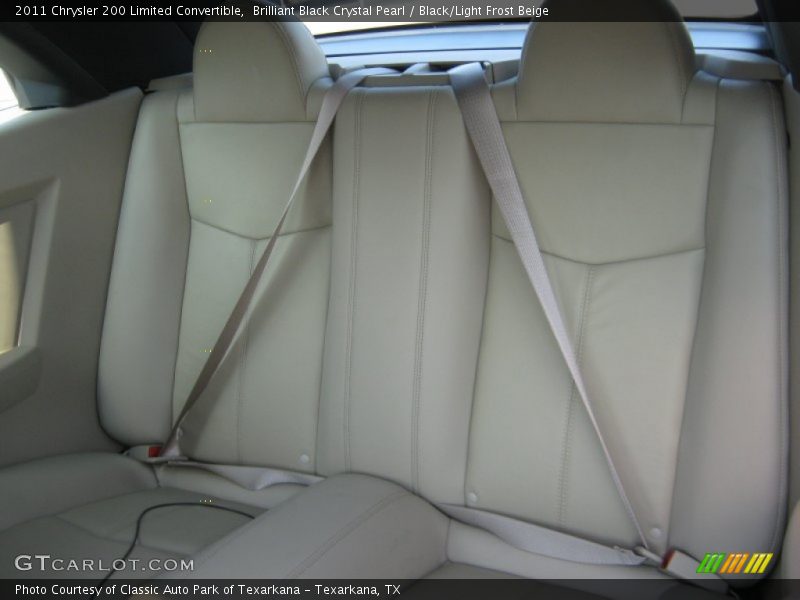 Brilliant Black Crystal Pearl / Black/Light Frost Beige 2011 Chrysler 200 Limited Convertible