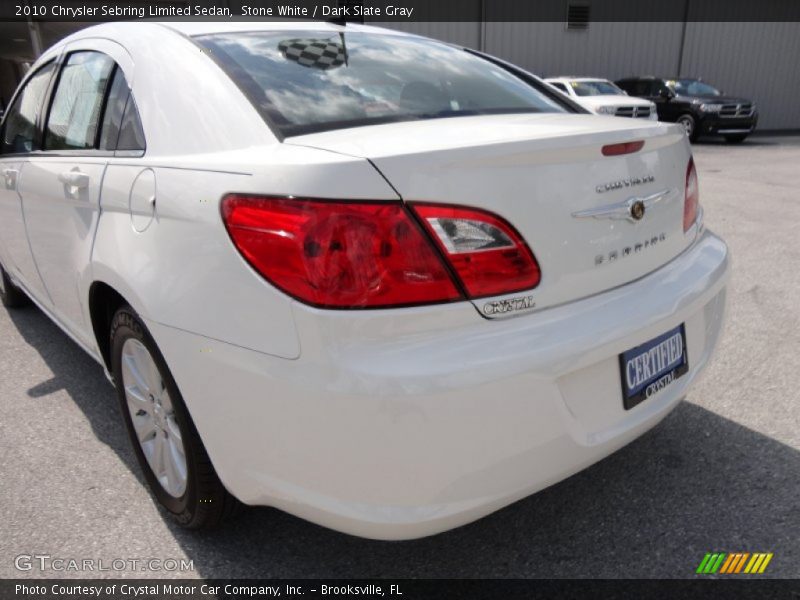 Stone White / Dark Slate Gray 2010 Chrysler Sebring Limited Sedan
