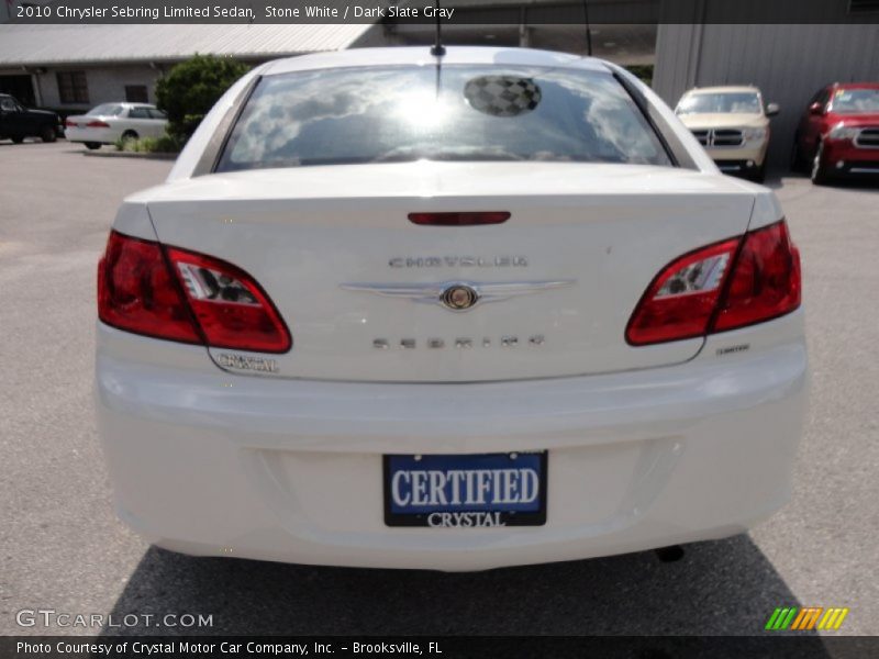 Stone White / Dark Slate Gray 2010 Chrysler Sebring Limited Sedan
