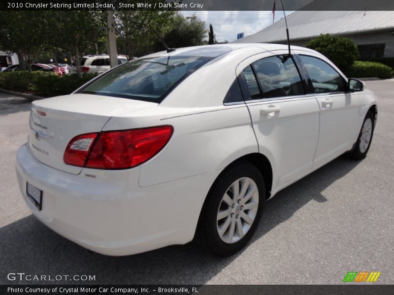 Stone White / Dark Slate Gray 2010 Chrysler Sebring Limited Sedan