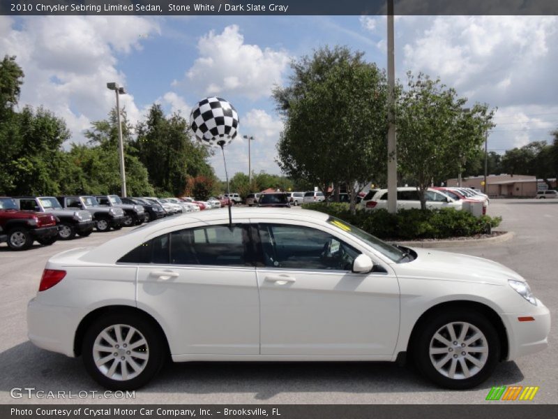 Stone White / Dark Slate Gray 2010 Chrysler Sebring Limited Sedan
