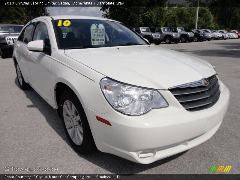 Stone White / Dark Slate Gray 2010 Chrysler Sebring Limited Sedan