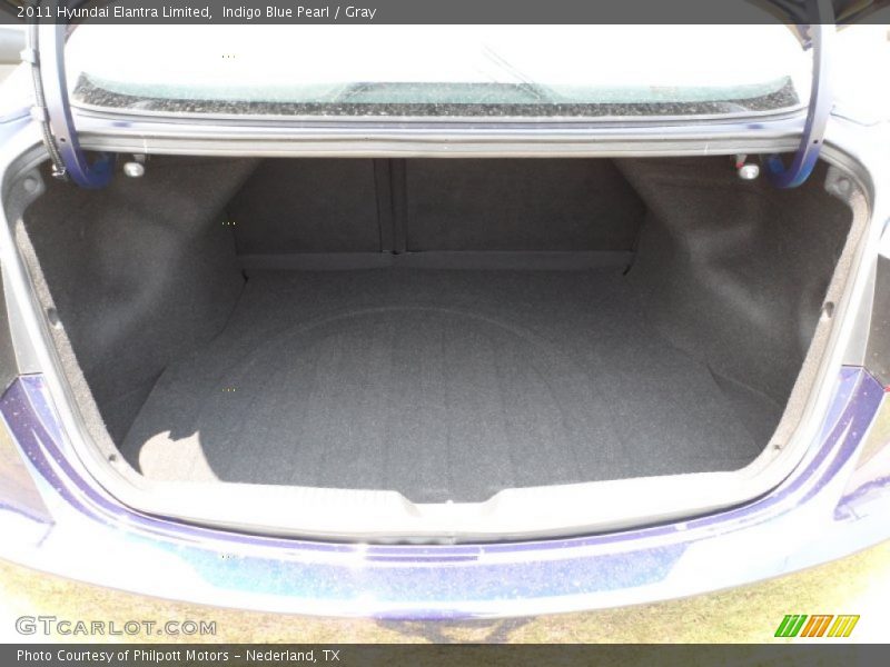 Indigo Blue Pearl / Gray 2011 Hyundai Elantra Limited