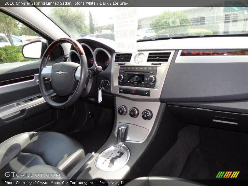 Stone White / Dark Slate Gray 2010 Chrysler Sebring Limited Sedan